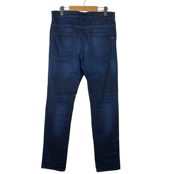 Diesel Soft Stretch Denim Jean Regular Tapered D-Fining Dark Blue 069TN US 30 - Picture 5 of 15